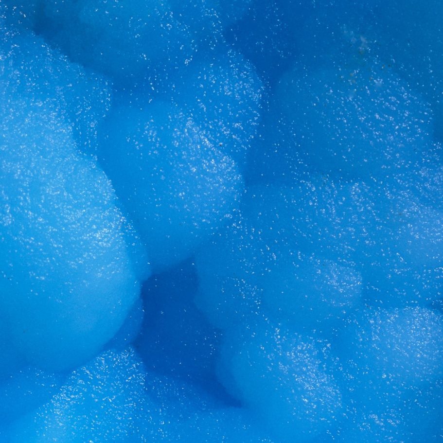 Detail of deep-blue flowstone